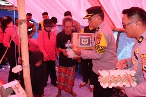 Lewat Program Assiama Presisi, Polres Bantaeng Bantu Warga Terdampak Kebakaran
