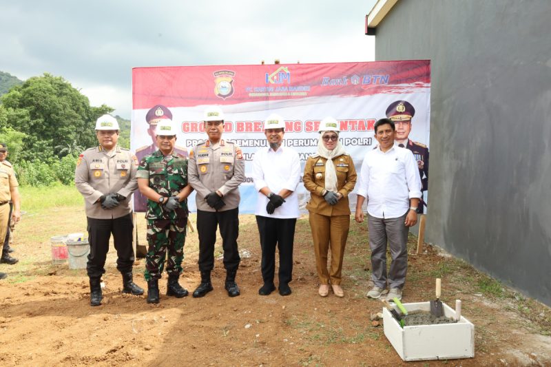 Kapolda Sulsel Ikuti Ground Breaking Serentak Pembangunan Perumahan Subsidi Polri