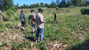 Dukung Penghijauan di Wilayah Binaan, Babinsa Koramil 1410-02/Eremerasa Bersama Warga Tanam Pohon