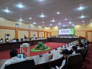 Bersama Unsur Forkopimda, Bupati dan Wabup Hadiri Rapat Mitigasi Bencana