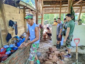 Satgas TMMD Ke 124 Kodim 1410/Bantaeng Bersinergi Dengan Pemda dan Stakeholder Dalam Pembangunan RTLH