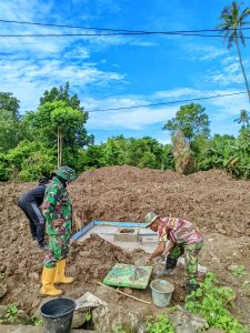 Penuhi Kebutuhan Air Bersih, Satgas TMMD Ke 124 Kodim 1410/Bantaeng, Bangun Sumur Bor di Desa Barua