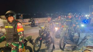 Patroli Kolaborasi Jumat Malam: Kodim 1410/Bantaeng dan Komduk Jaga Keamanan di Titik Keramaian