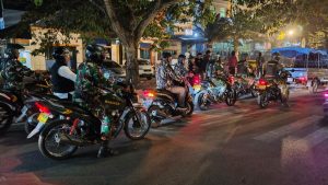 Patroli Binter Kolaborasi Kodim 1410/Bantaeng Wujudkan Keamanan dan Kebersamaan di Malam Akhir Pekan