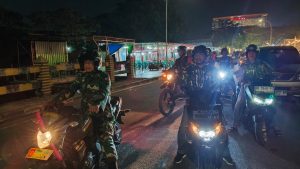 Patroli Binter Kolaborasi Kodim 1410/Bantaeng dan Komduk Jaga Kondusifitas Wilayah Kota